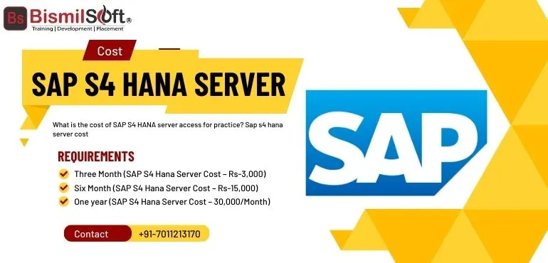 What Is the Cost of SAP S4 HANA Server Access for Practice